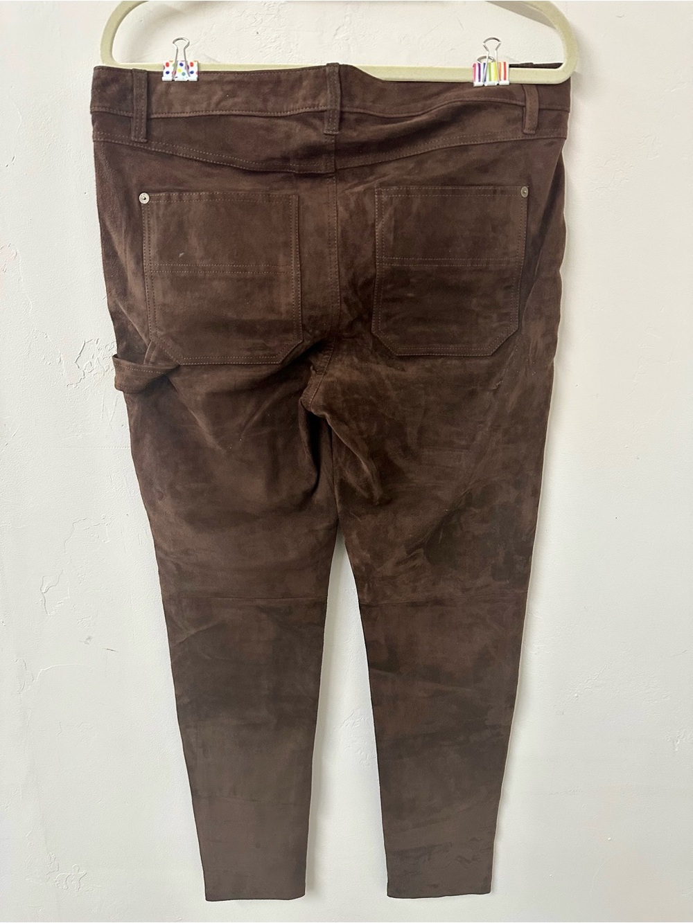 Suede Polo Carpenter Pants - Brown - Picture 4 of 8